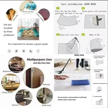 Mickey and Minnie Doormat Halloween Living Room Bathroom Birthday Christmas Home Gifts Party Holiday Essentials Decoration Gift