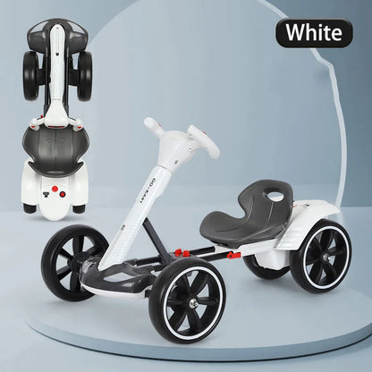 Electric go-kart is equipped with charging function, Remote control and folding system
