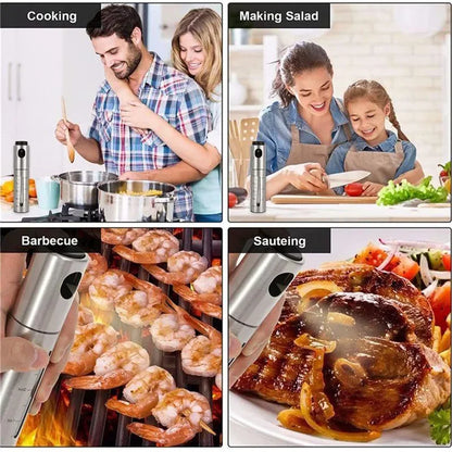 BBQ Baking Olive Oil Spray Bottle 304 Stainless Steel Oil Spray Bottle Vinegar Spray Bottles BQ Sprayer Seasoning Bottle Kitche