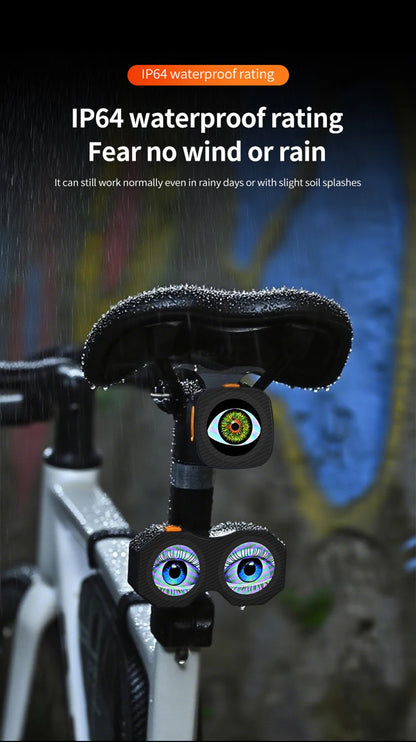 Motorcycle Devil's Eye Lamp Electric Bicycle Rear Light Rear Mirror Modification Eagle Eye LED Dynamic Atmosphere APP Control