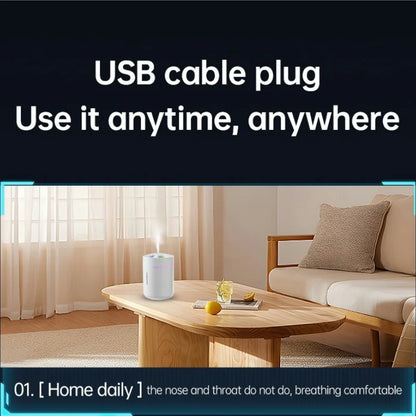 Powerful and Efficient Air Humidifier 180ML Aromatherapy Aroma Diffuser Essential Oil with Colorful Lights for Home Car Bedroom