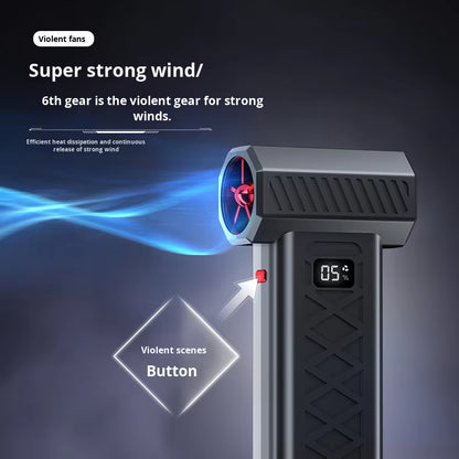 Custom 80000 Rpm Portable Handheld Air Duster Electric Small Blower Mini Jet Turbo Fan Handheld Turbo Fan for Car Cleaning